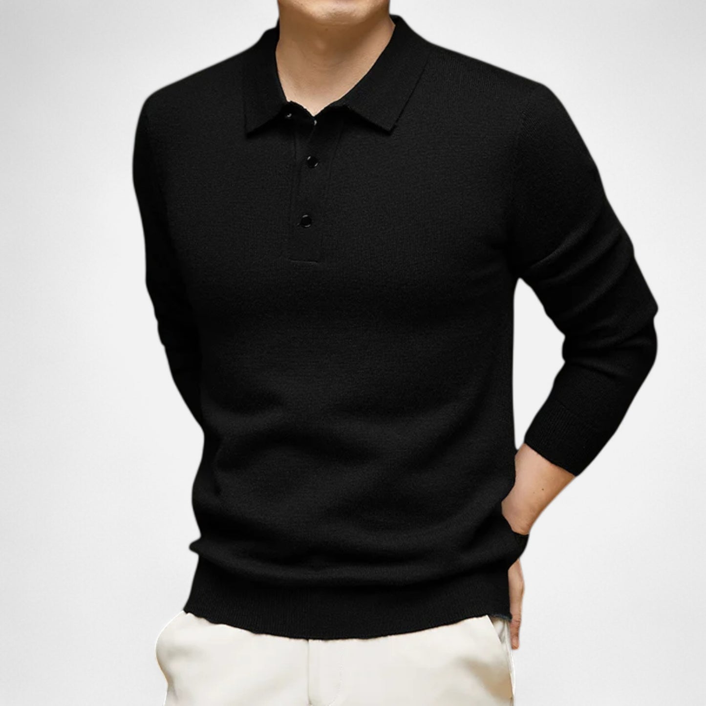 La Cartiera | Men’s Cashmere Knit Polo Sweater