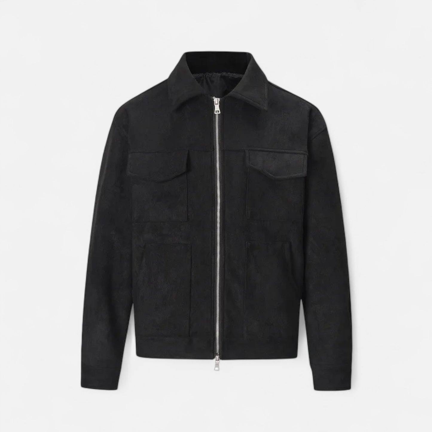 La Cartiera | Men’s Oversized Suede Zip Jacket