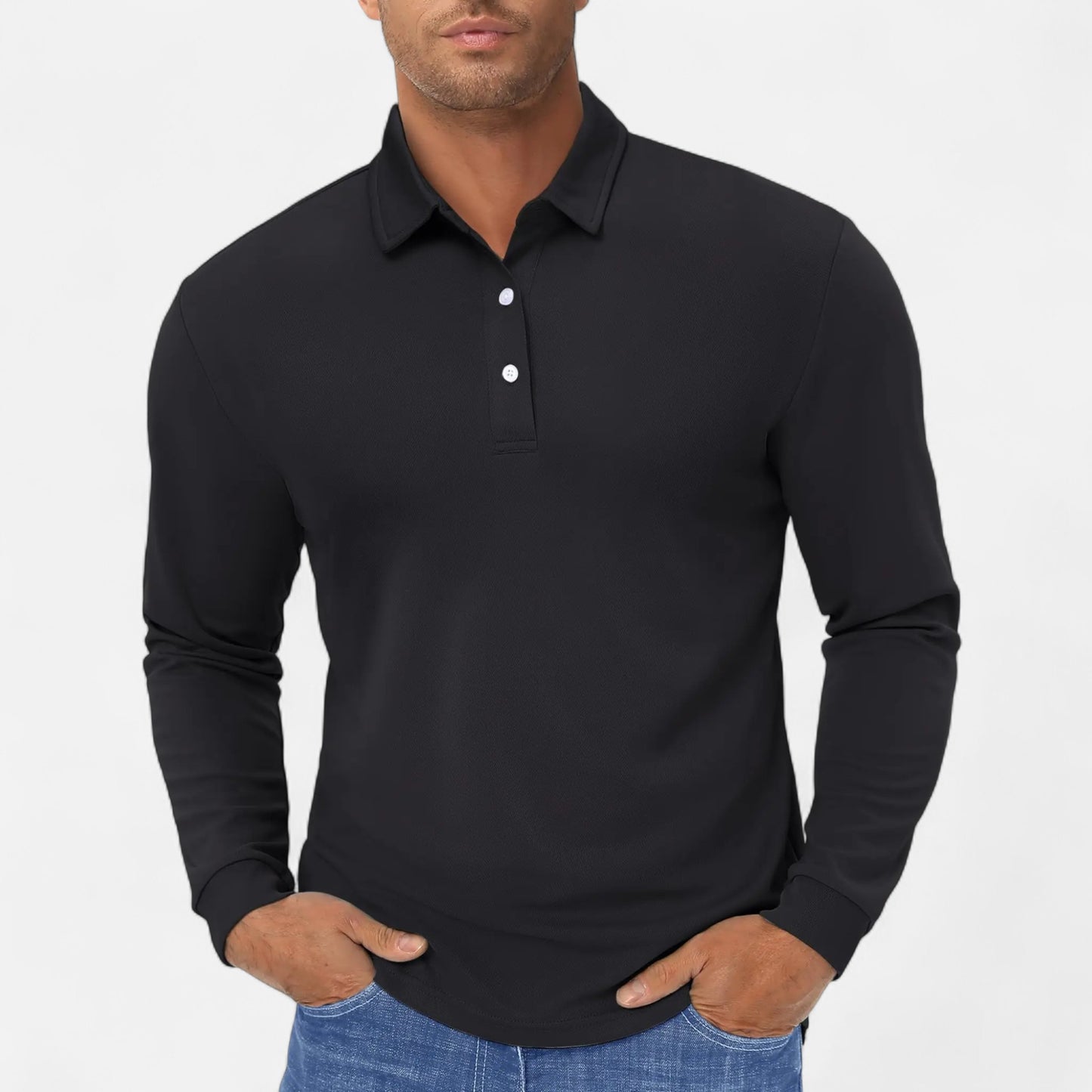La Cartiera | Men’s Long-Sleeve Quick-Dry Polo Shirt