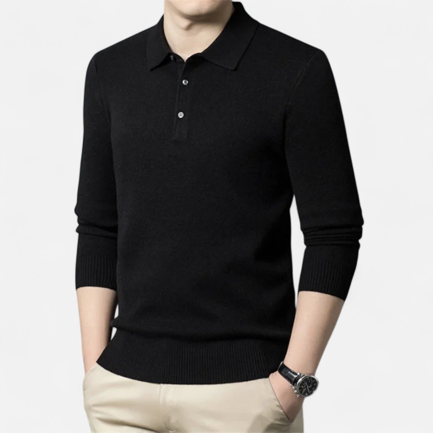 La Cartiera | Men’s Cashmere Knit Polo Sweater