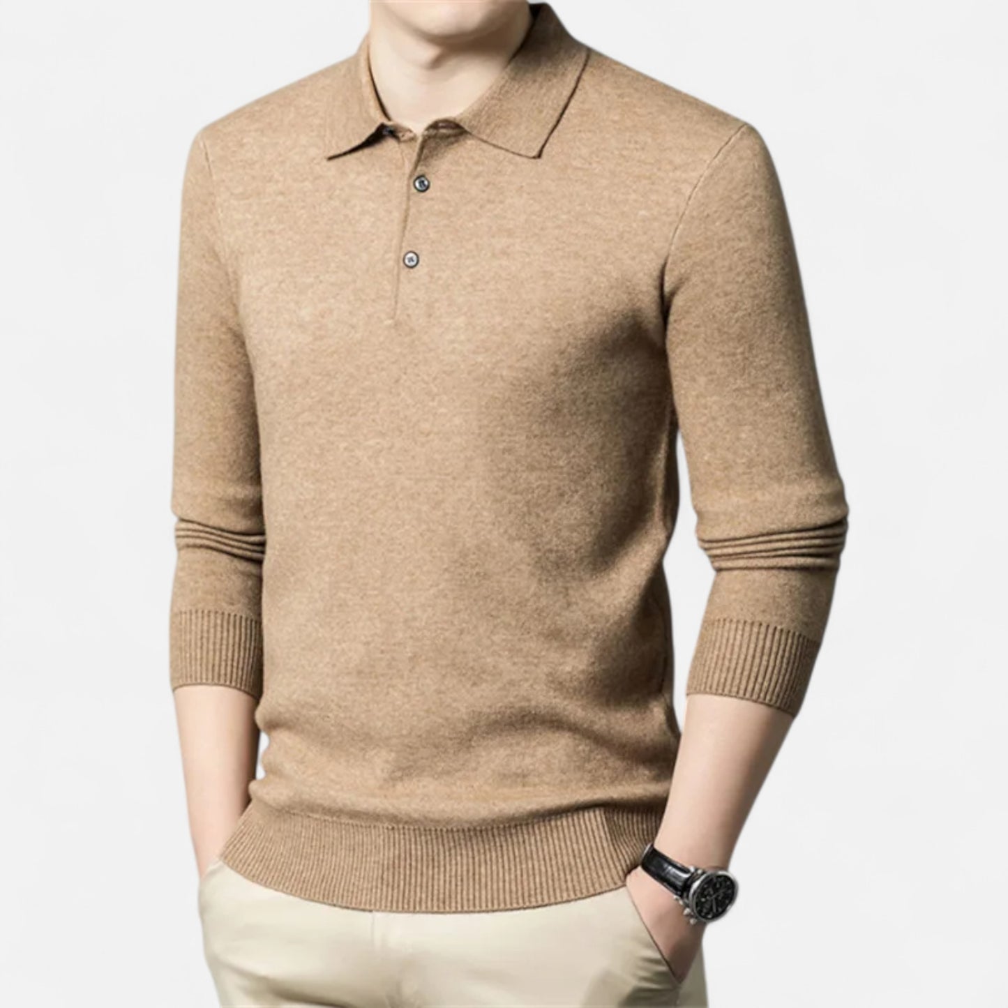 La Cartiera | Men’s Cashmere Knit Polo Sweater