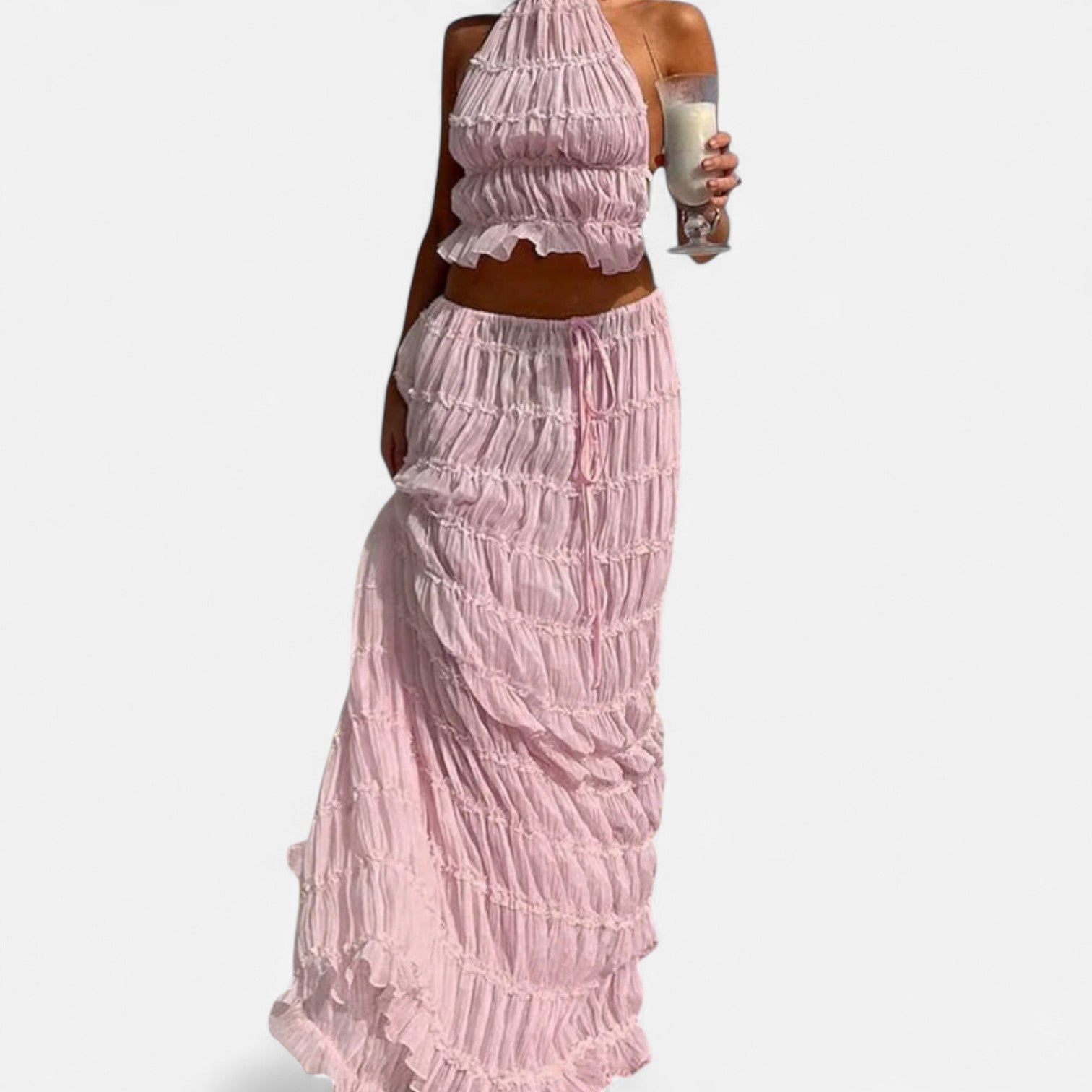 La Cartiera | Backless Two-Piece Matching Set