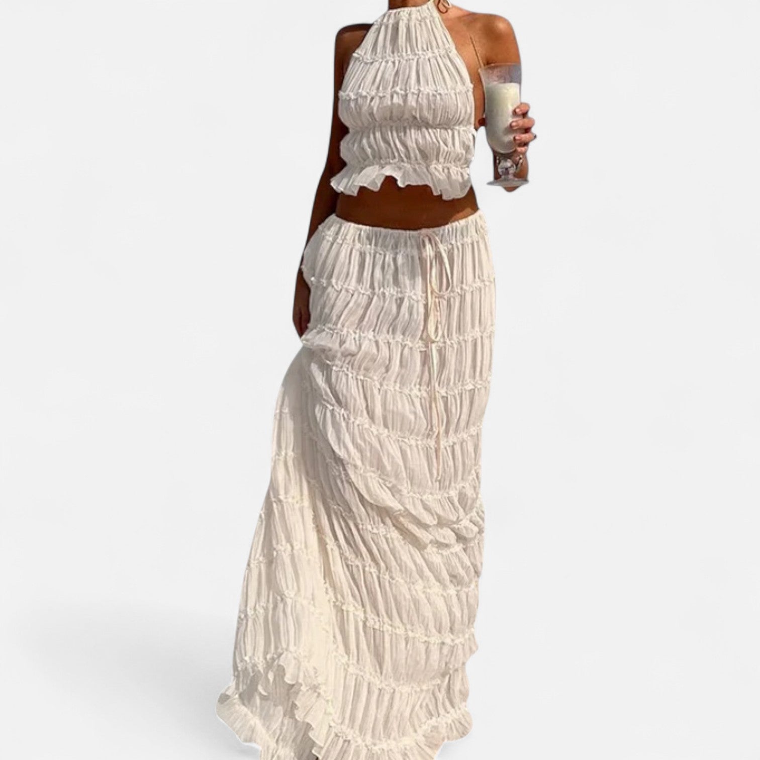 La Cartiera | Backless Two-Piece Matching Set