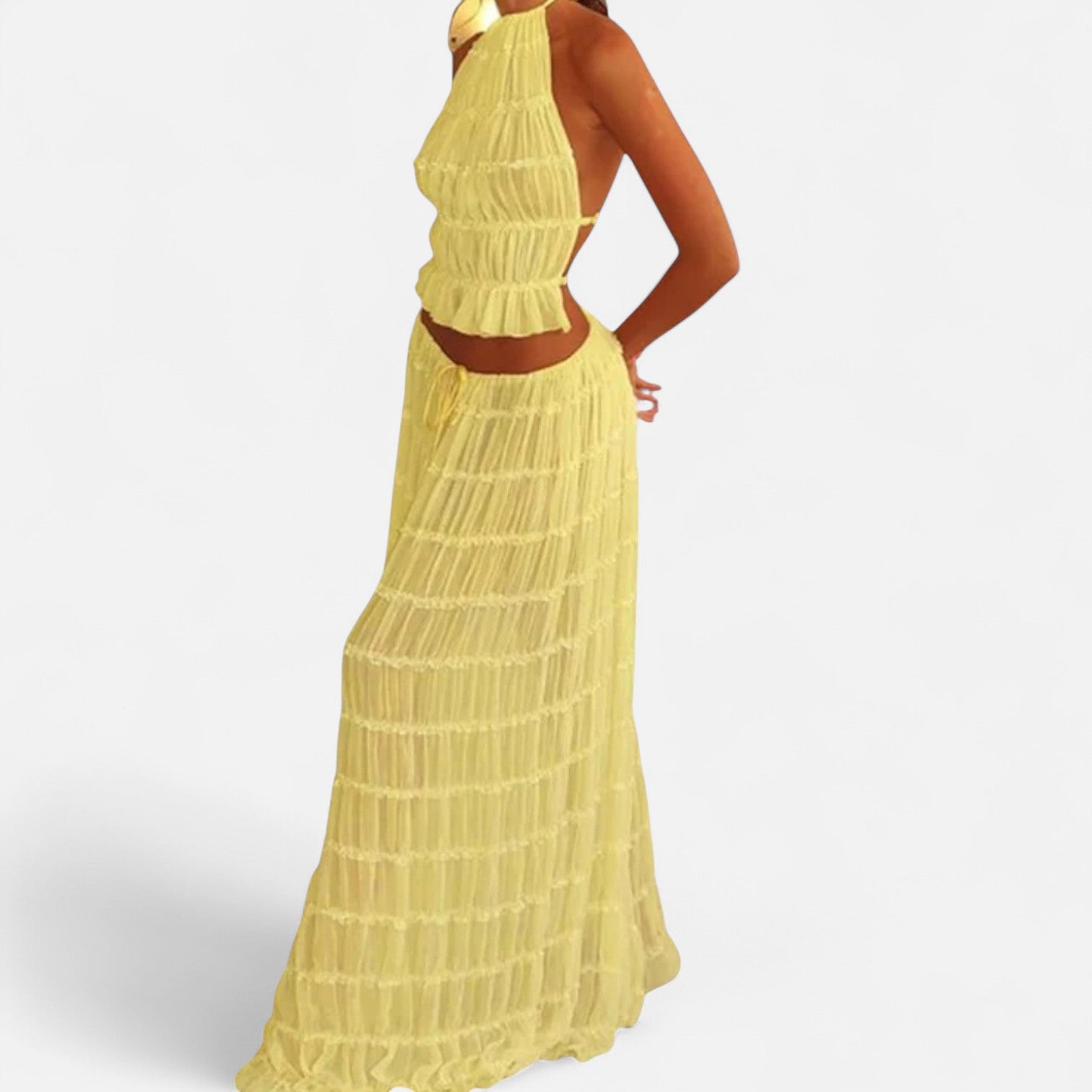 La Cartiera | Backless Two-Piece Matching Set