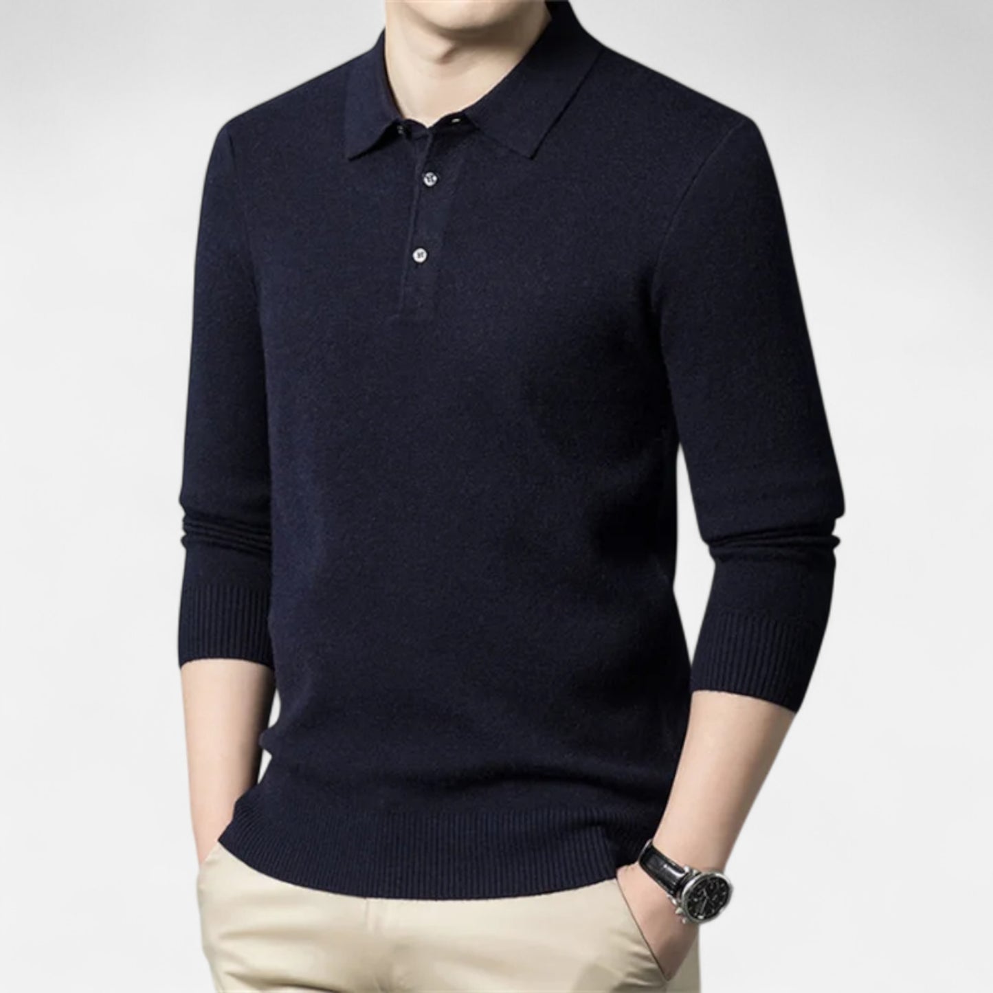 La Cartiera | Men’s Cashmere Knit Polo Sweater