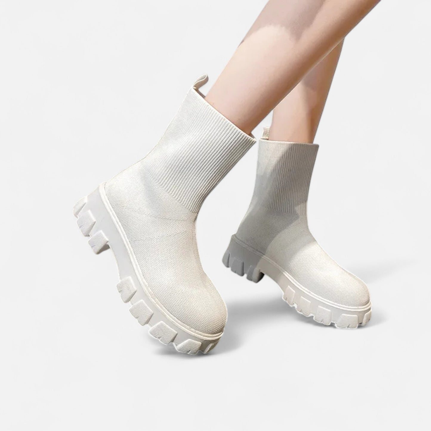 La Cartiera | Women’s Square-Heel Mid-Tube Martin Boots