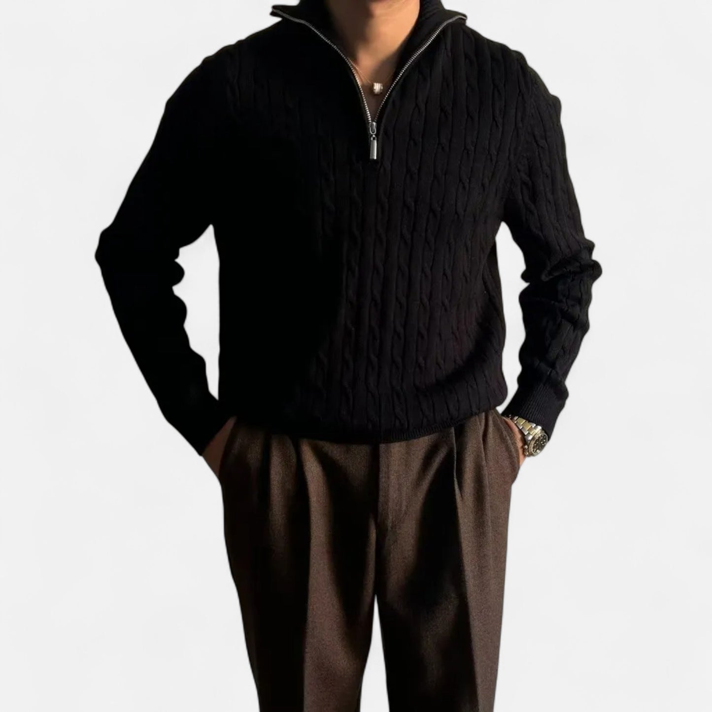 La Cartiera | Men’s Retro Loose-Fit Knit Pullover