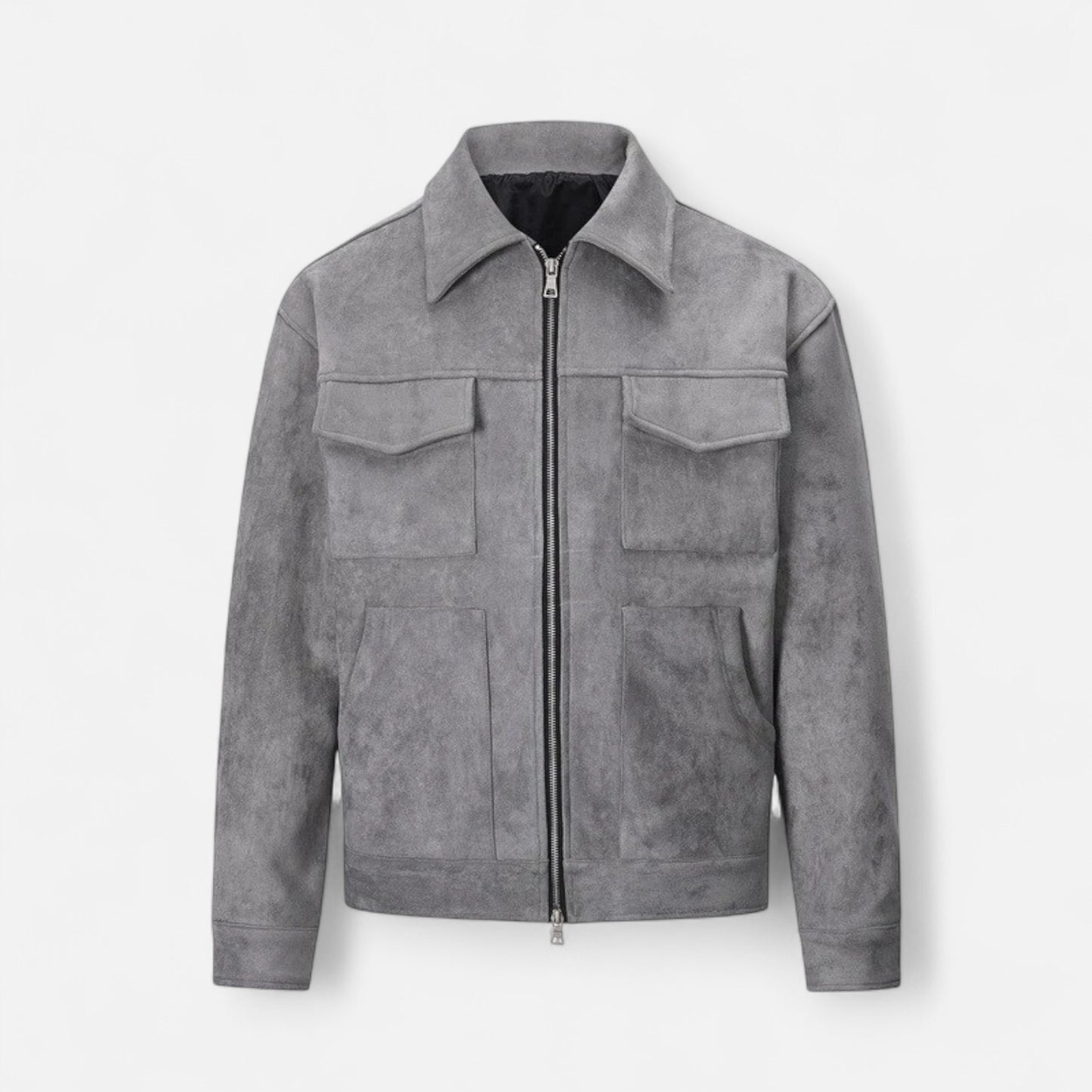 La Cartiera | Men’s Oversized Suede Zip Jacket