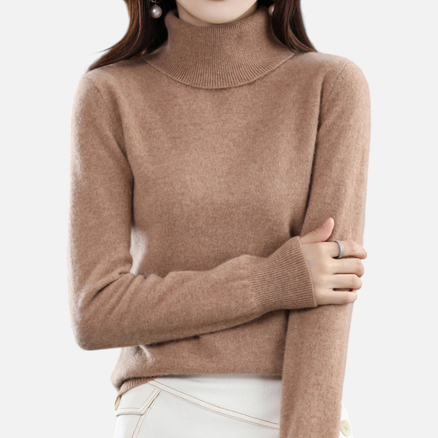La Cartiera | Women’s Merino Wool Turtleneck Sweater