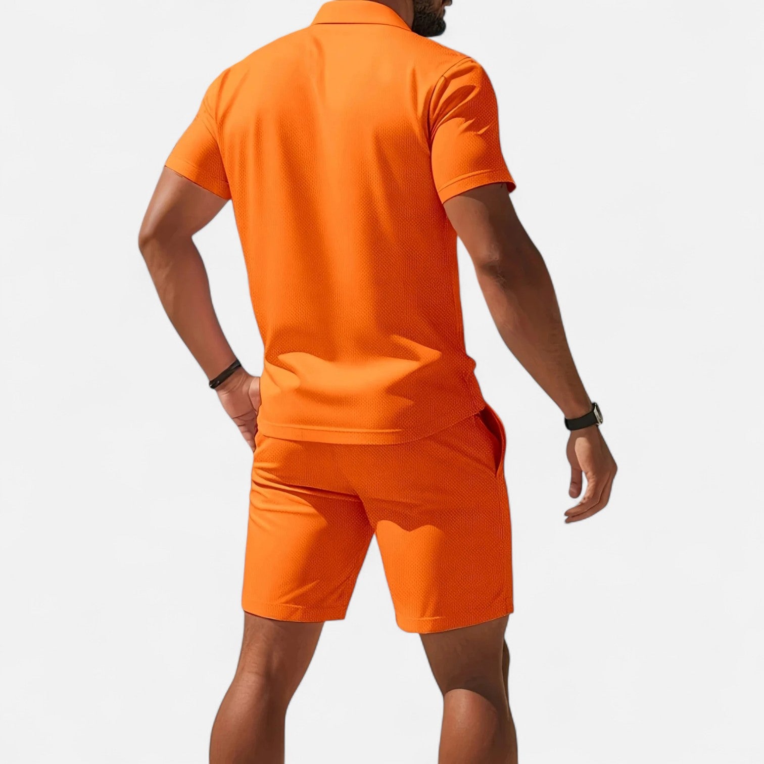 La Cartiera | Two‑Piece Beachwear – Sandstone Linen Ensemble