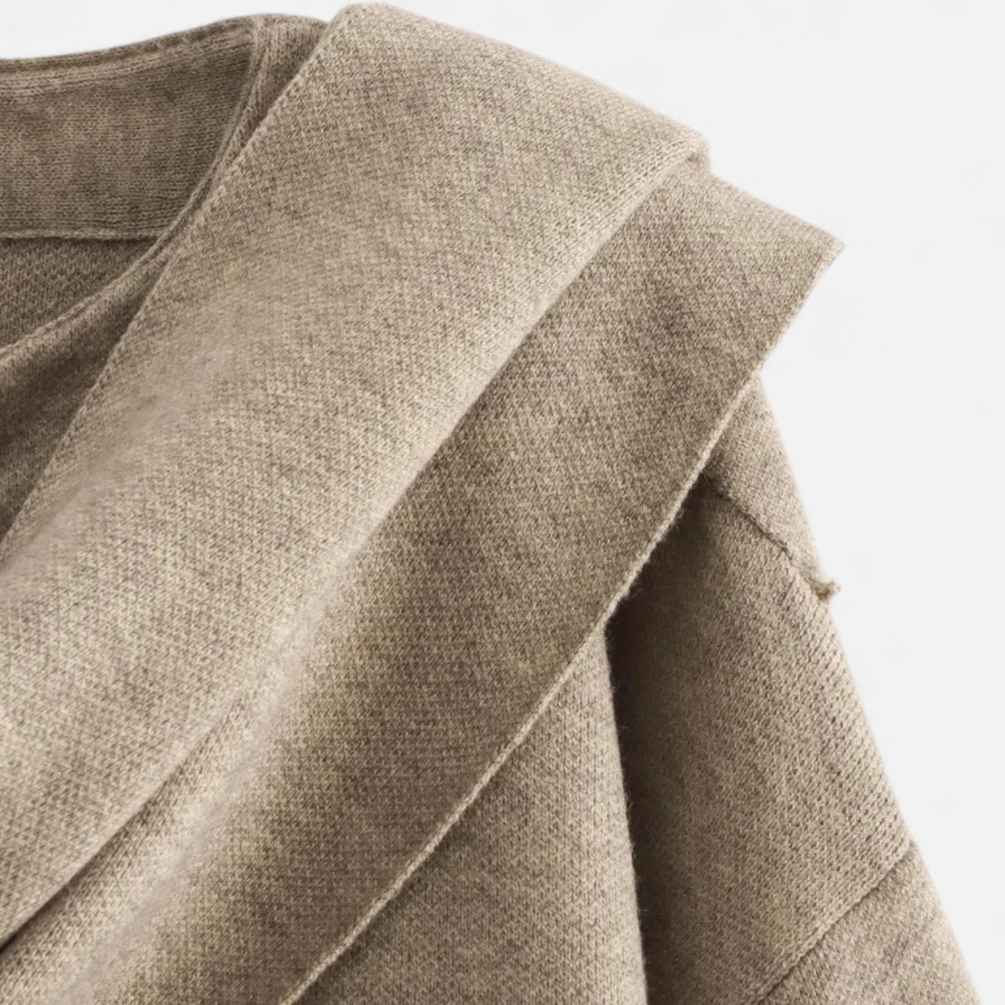 La Cartiera | Women’s Plush Sweater with Asymmetric Scarf
