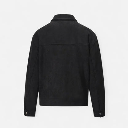 La Cartiera | Men’s Oversized Suede Zip Jacket