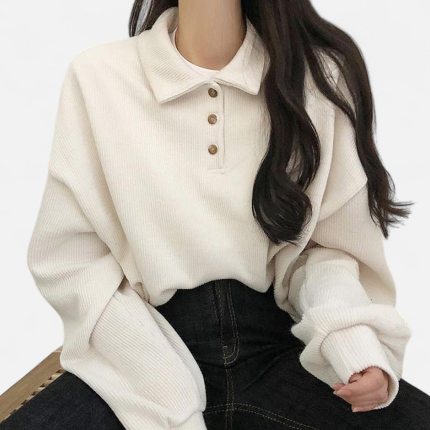 La Cartiera | Women’s Preppy Collar Autumn Sweatshirt