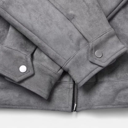 La Cartiera | Men’s Oversized Suede Zip Jacket