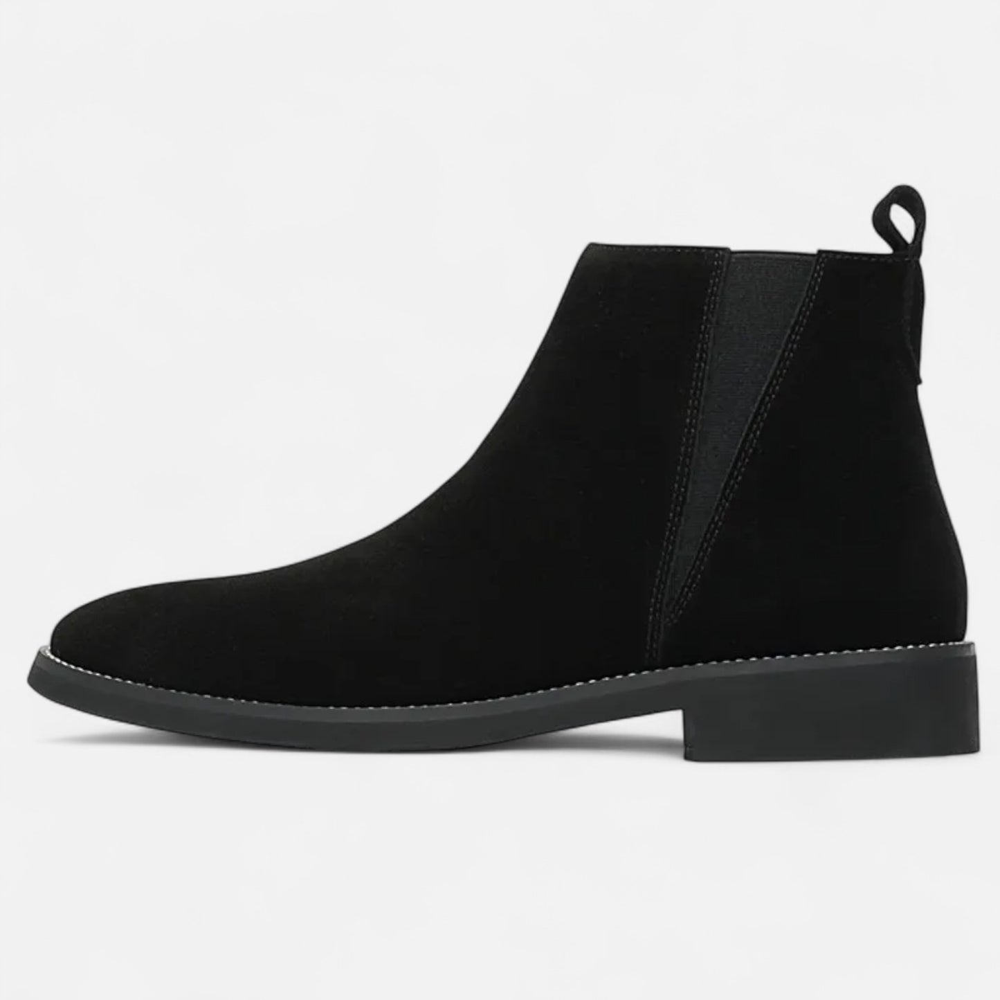 La Cartiera | Men’s British Suede Mid-Cut Zipper Boots