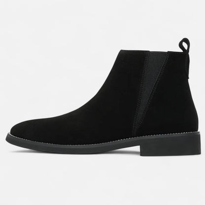 La Cartiera | Men’s British Suede Mid-Cut Zipper Boots