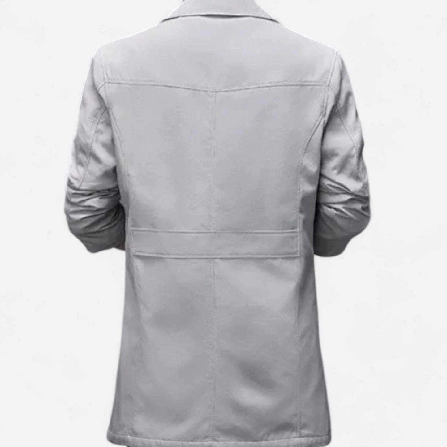 La Cartiera | Men’s Heritage Long Lapel-Collar Windbreaker Coat