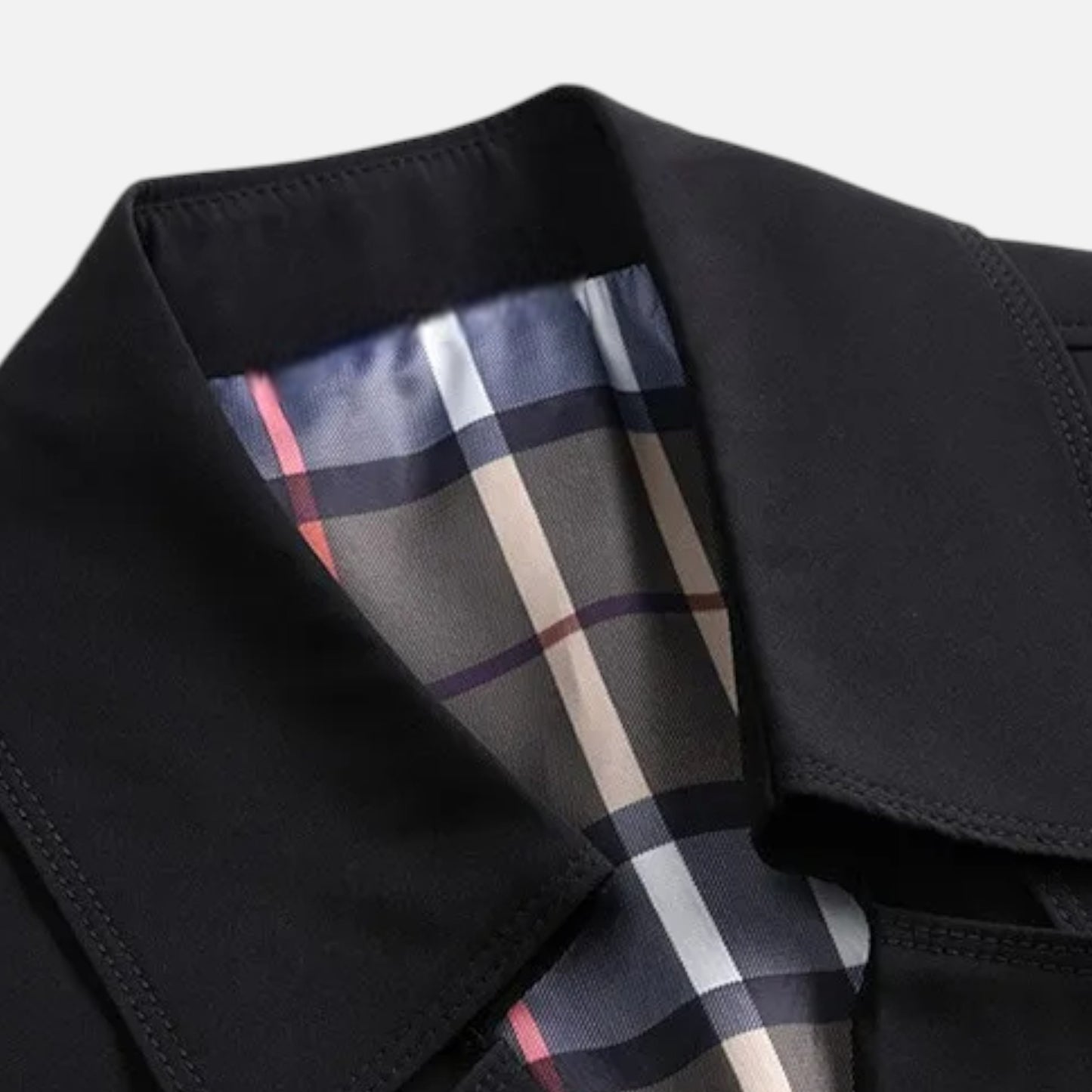 La Cartiera | Men’s Heritage Long Lapel-Collar Windbreaker Coat