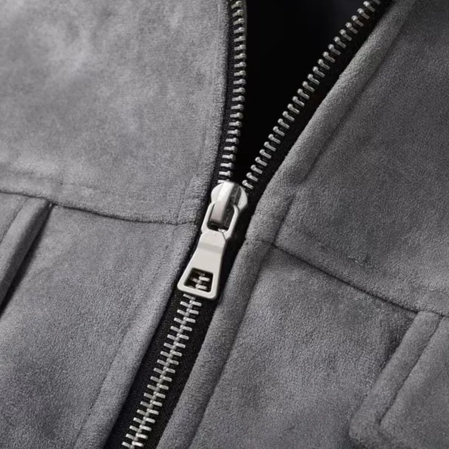 La Cartiera | Men’s Oversized Suede Zip Jacket