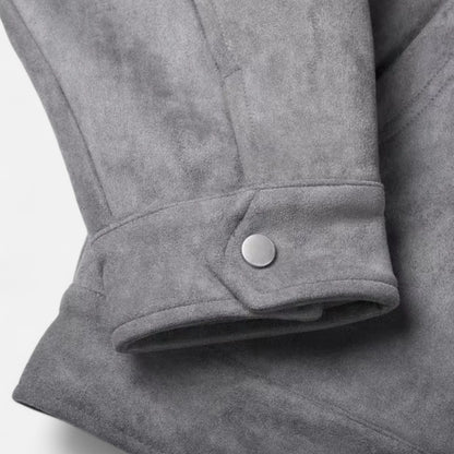 La Cartiera | Men’s Oversized Suede Zip Jacket