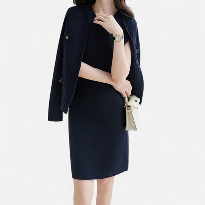 La Cartiera | Women’s Heritage Knit Cardigan and Dress Set