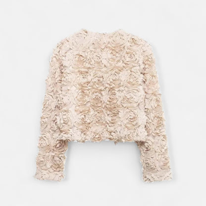 La Cartiera | Women’s Elegant Textured Floral Jacket