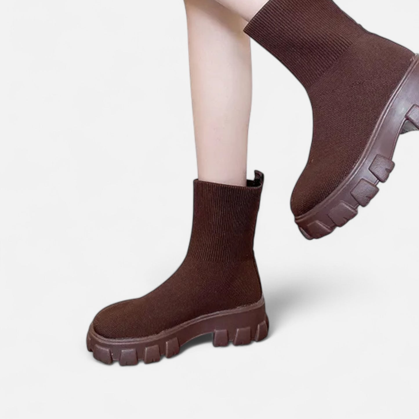 La Cartiera | Women’s Square-Heel Mid-Tube Martin Boots