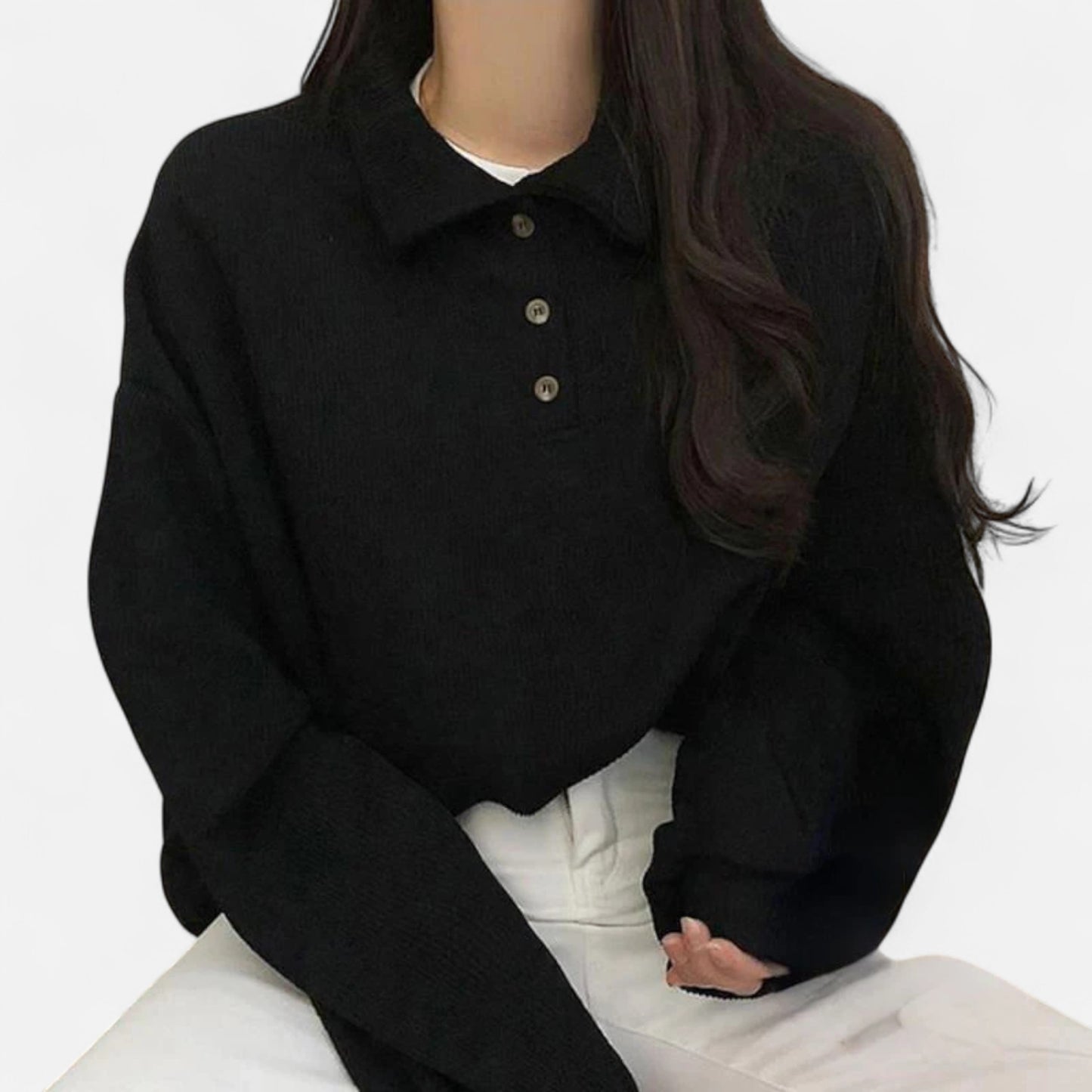La Cartiera | Women’s Preppy Collar Autumn Sweatshirt