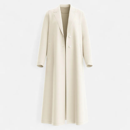 La Cartiera | Women’s Plain White Lapel Coat