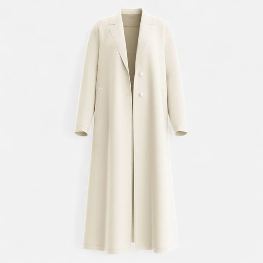 La Cartiera | Women’s Plain White Lapel Coat