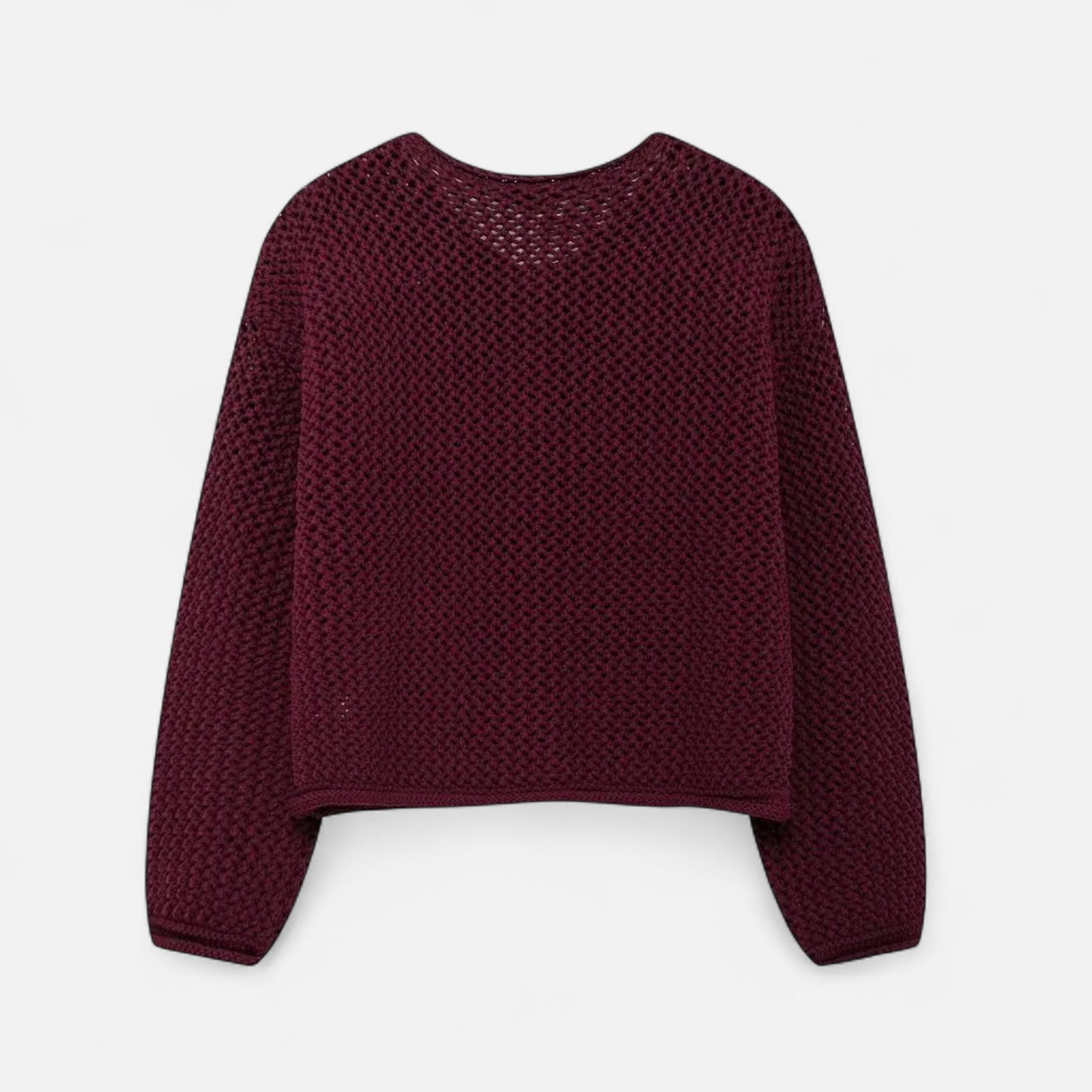 La Cartiera | Women’s Crewneck Wool Blend Knitted Cardigan