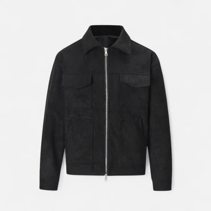 La Cartiera | Men’s Oversized Suede Zip Jacket