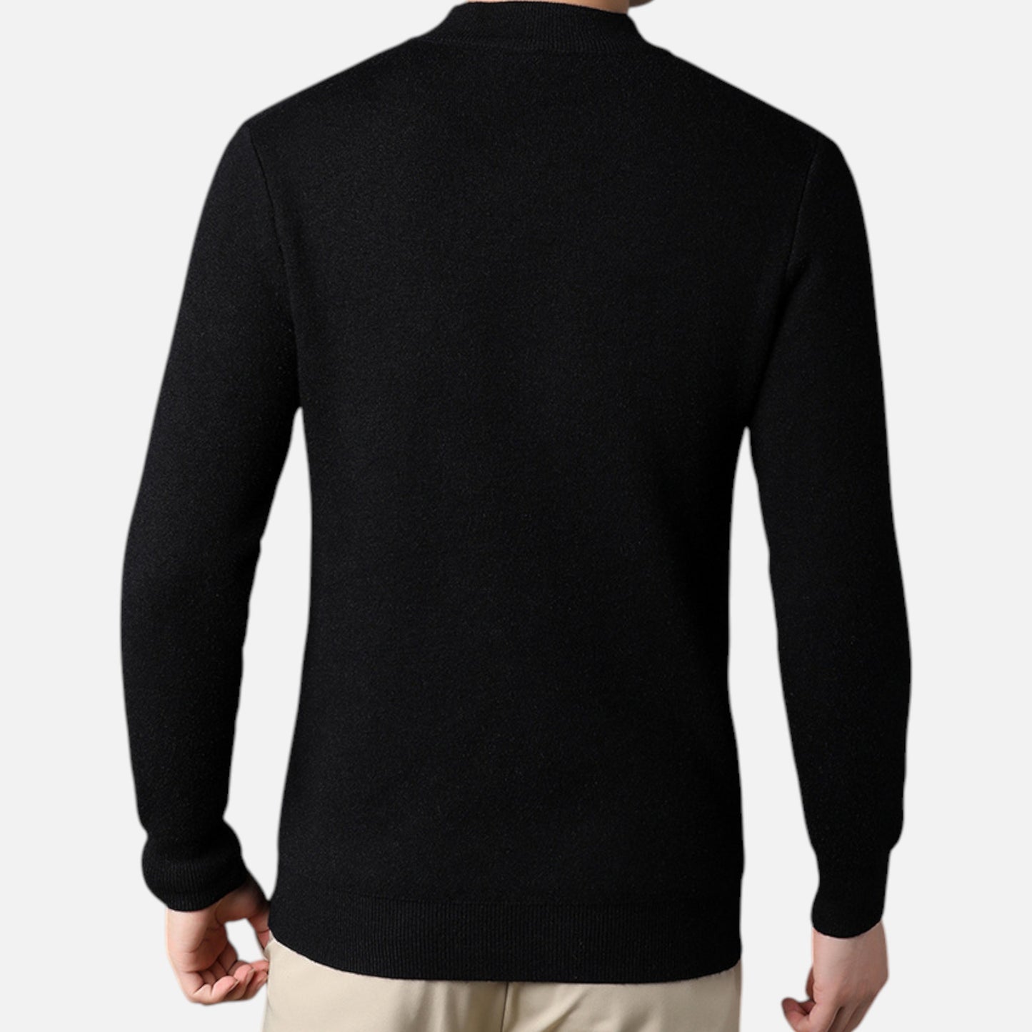 La Cartiera | Men’s Solid Colour Mock Neck Sweater