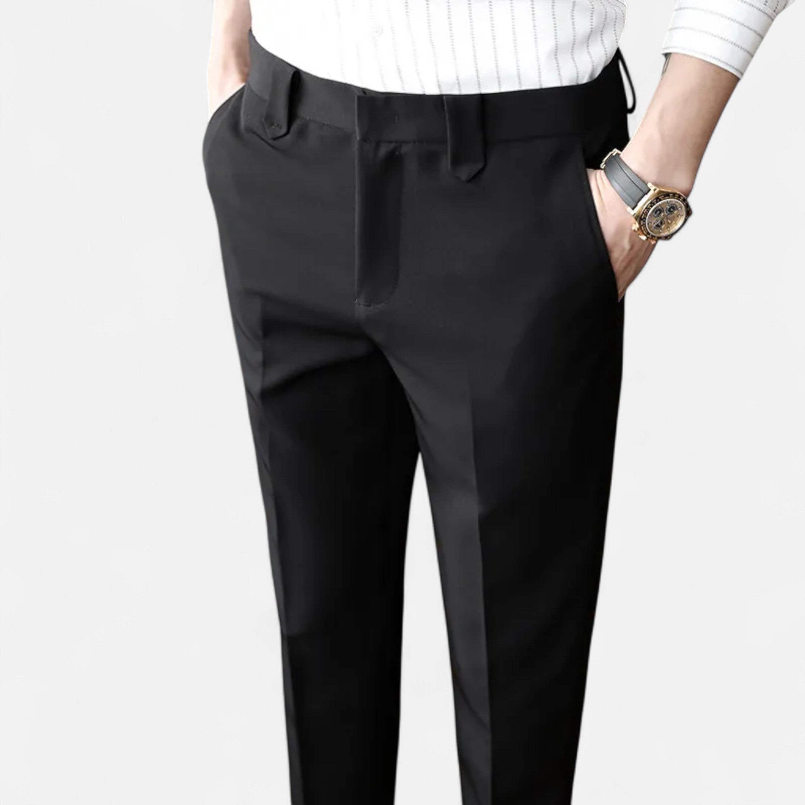 La Cartiera | Men’s Beige British-Style Suit Trousers