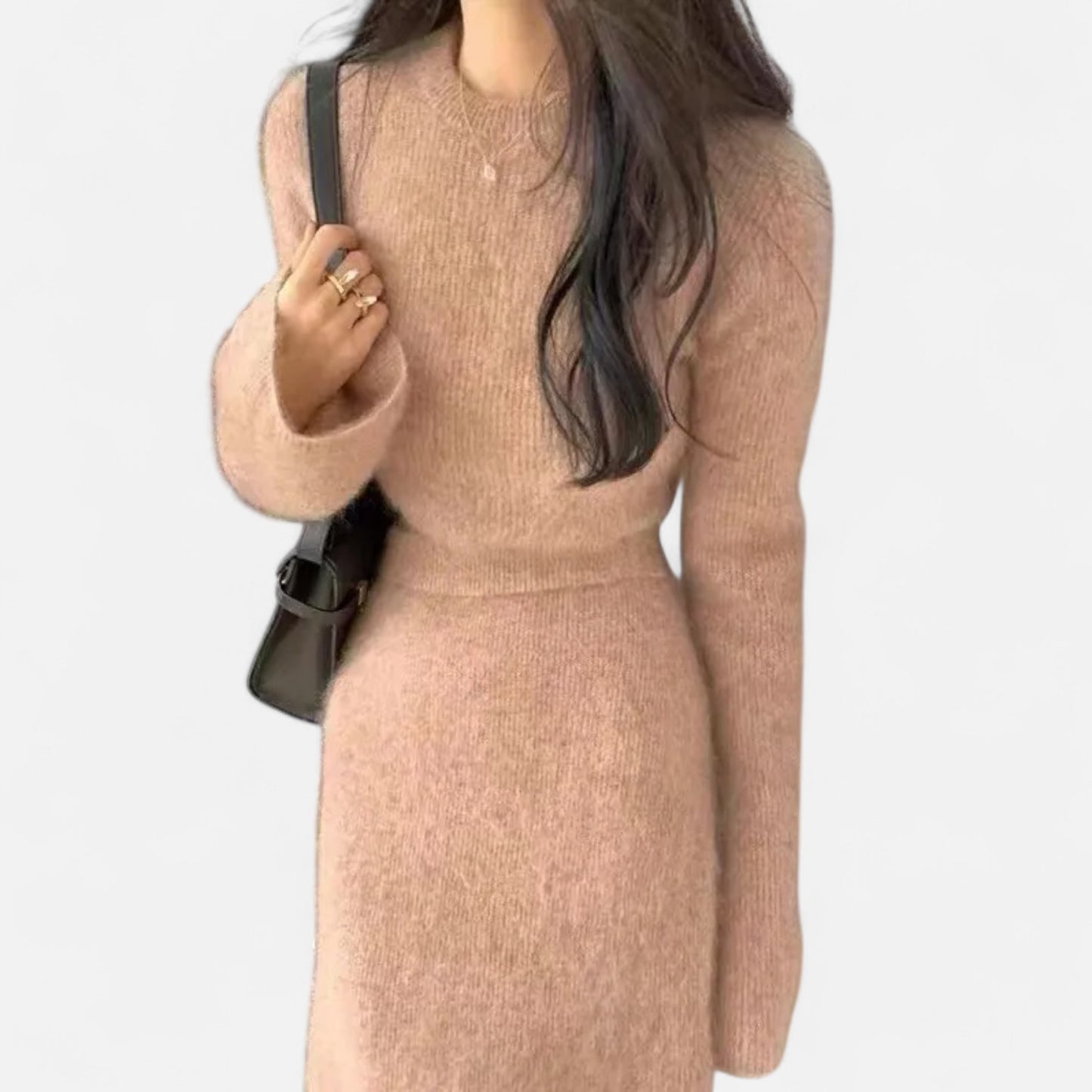 La Cartiera | Women’s Elegant Rabbit Wool Two-Piece Ensemble