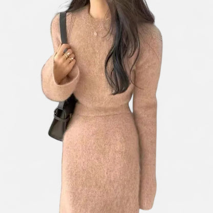 La Cartiera | Women’s Elegant Rabbit Wool Two-Piece Ensemble