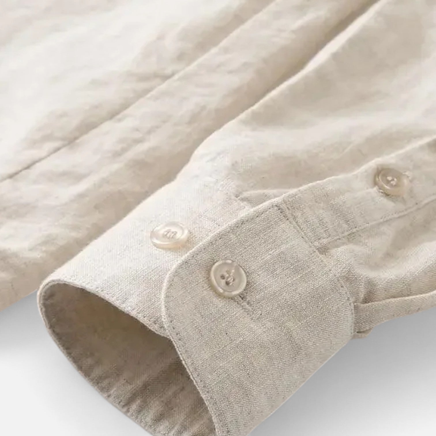 La Cartiera | Loose‑Fit Linen Shirt – Sandstone Heritage