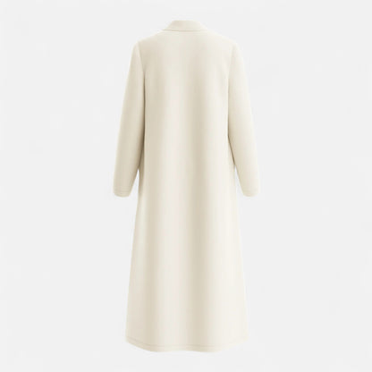 La Cartiera | Women’s Plain White Lapel Coat