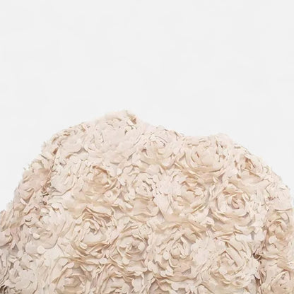 La Cartiera | Women’s Elegant Textured Floral Jacket