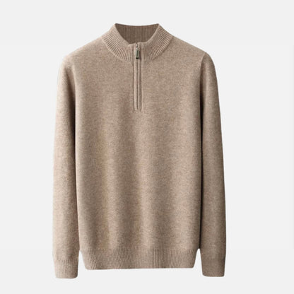 La Cartiera | Men’s Merino Wool Half-Zip Sweater