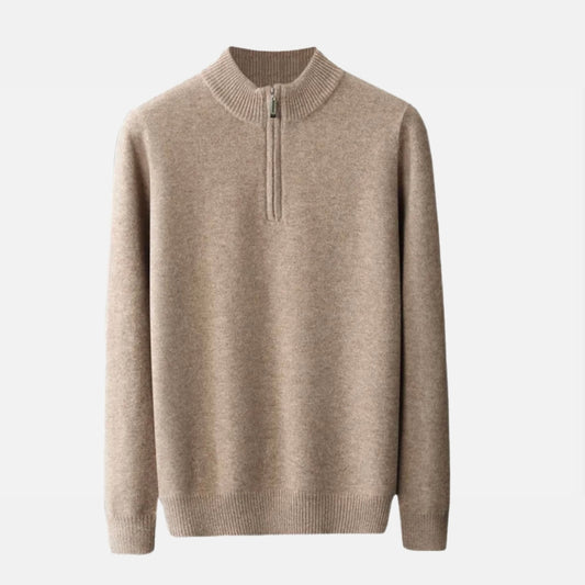 La Cartiera | Men’s Merino Wool Half-Zip Sweater