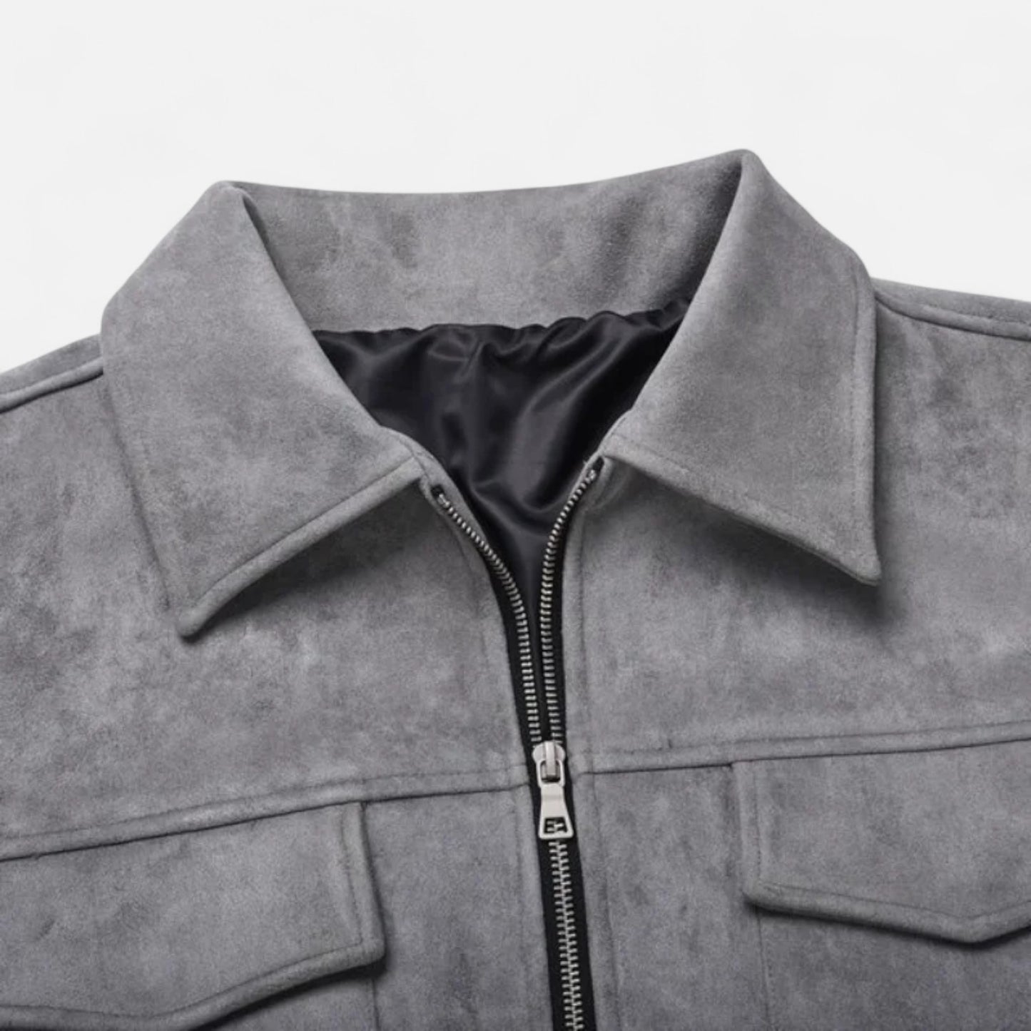 La Cartiera | Men’s Oversized Suede Zip Jacket