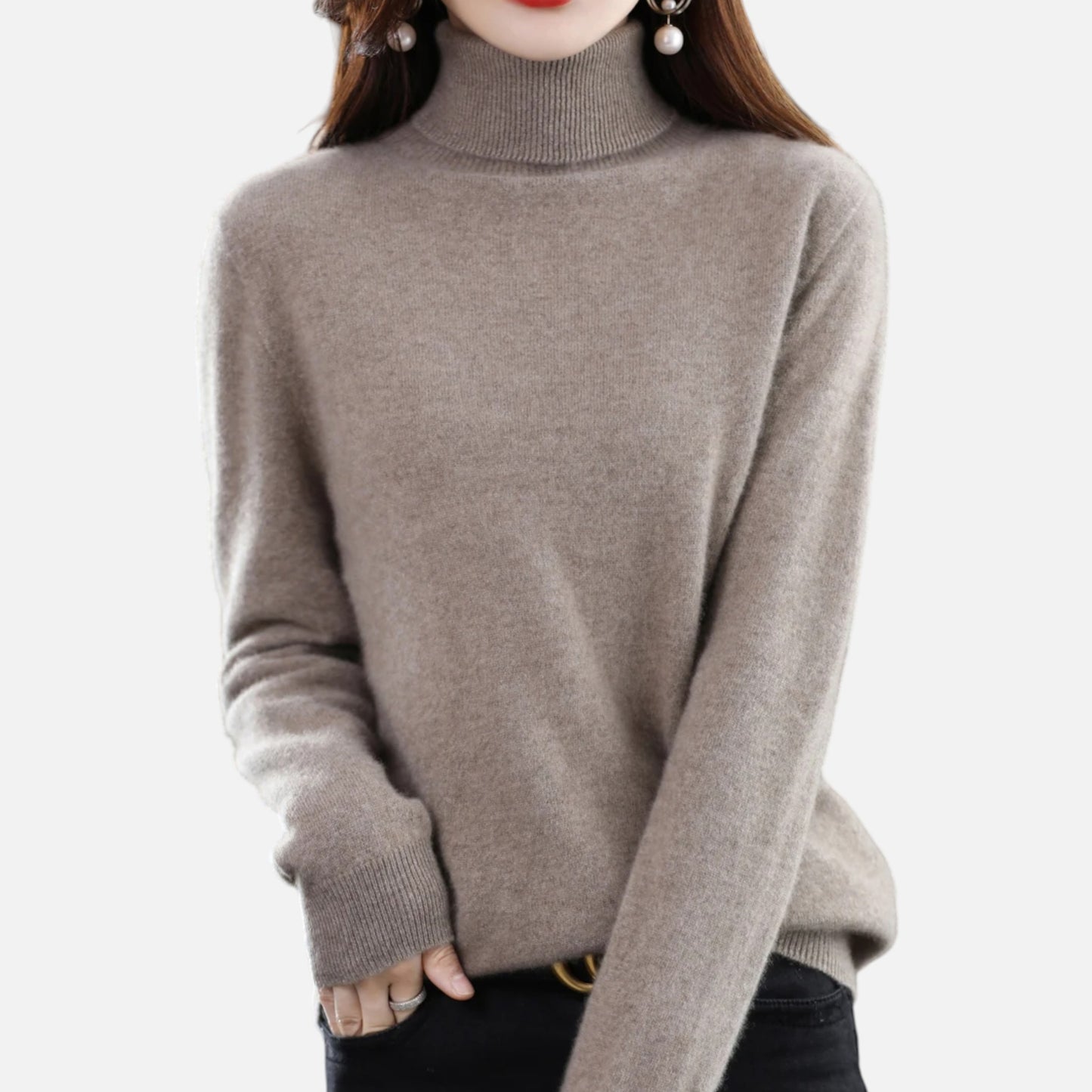 La Cartiera | Women’s Merino Wool Turtleneck Sweater