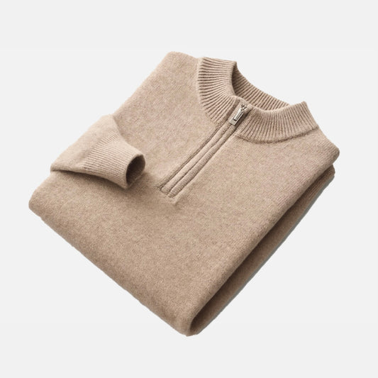 La Cartiera | Men’s Merino Wool Half-Zip Sweater