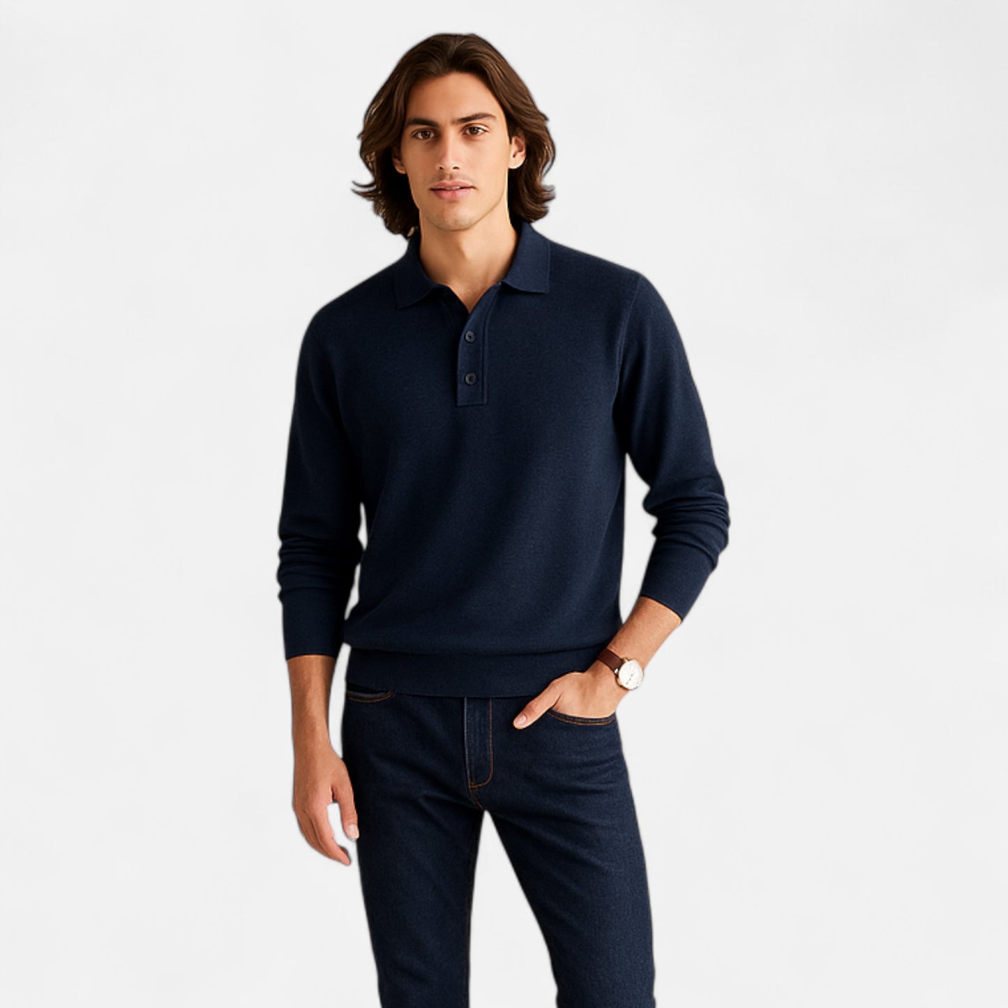 La Cartiera | Men’s Long-Sleeve Polo Shirt