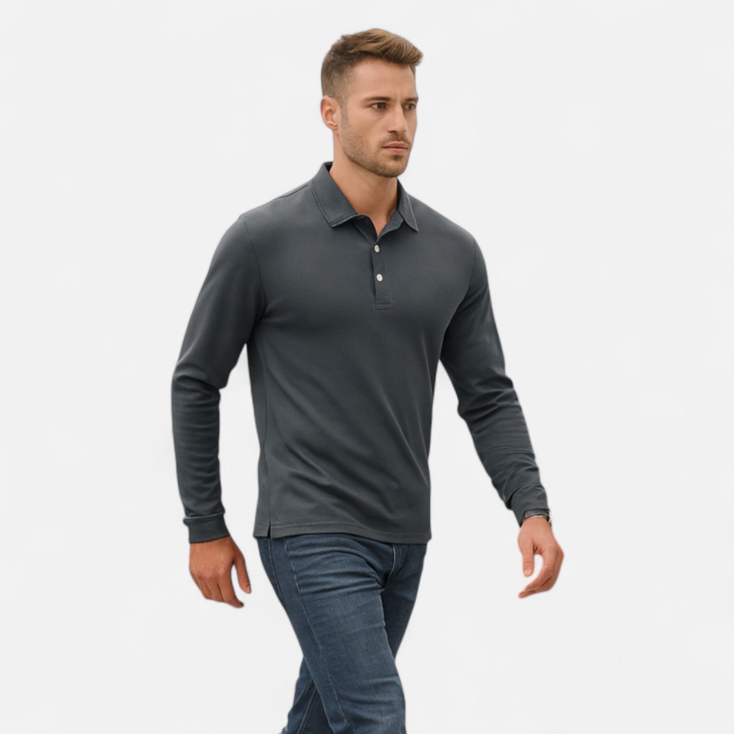 La Cartiera | Men’s Long-Sleeve Quick-Dry Polo Shirt