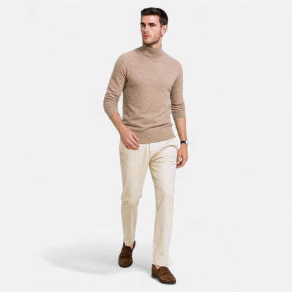 La Cartiera | Men’s Solid Colour Mock Neck Sweater