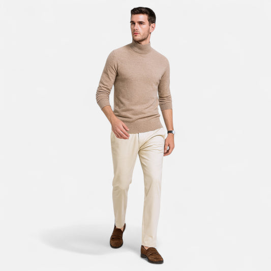 La Cartiera | Men’s Solid Colour Mock Neck Sweater
