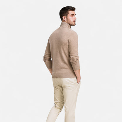 La Cartiera | Men’s Solid Colour Mock Neck Sweater