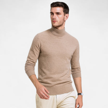 La Cartiera | Men’s Solid Colour Mock Neck Sweater